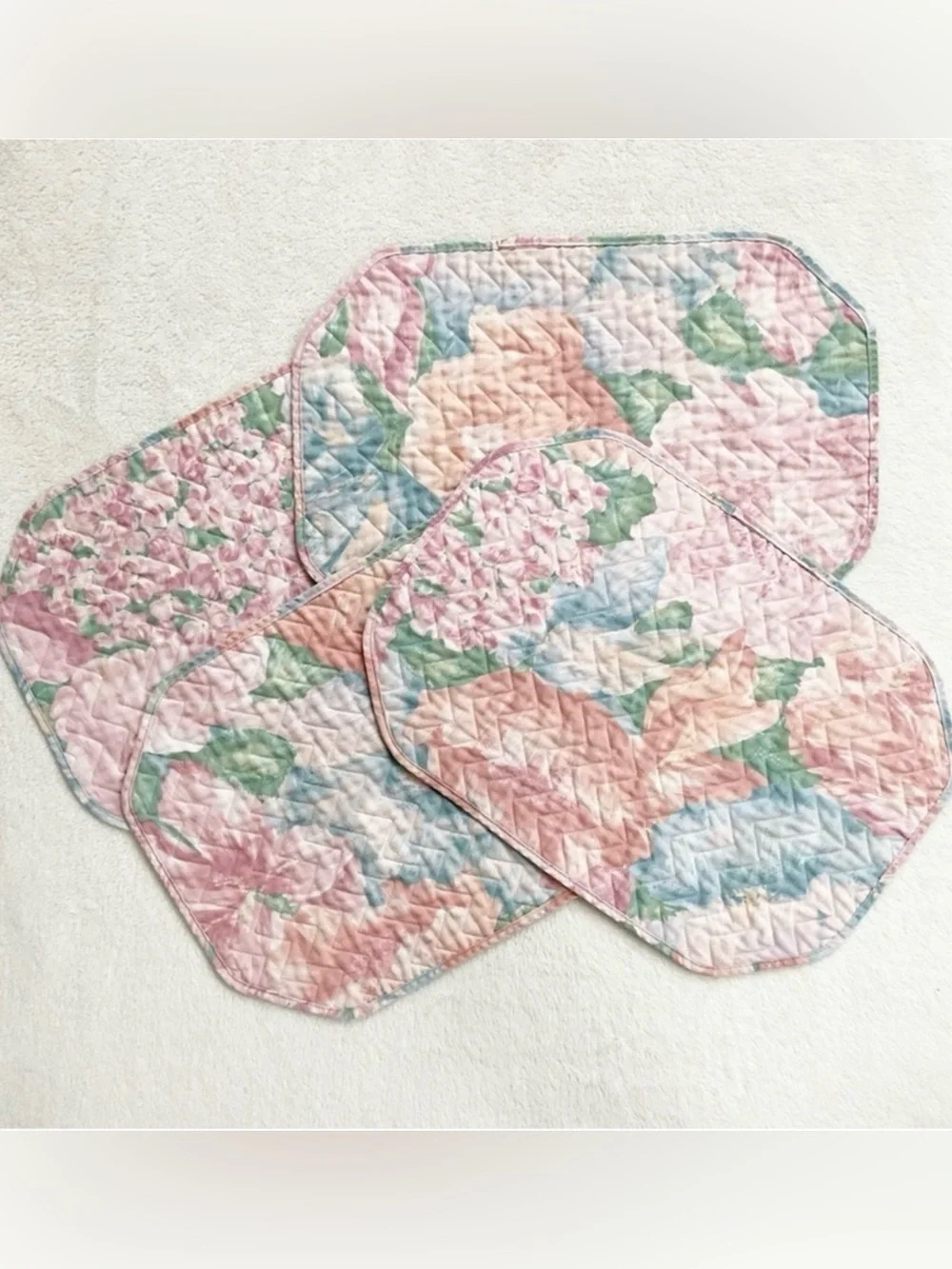 Vintage quilted floral